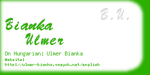 bianka ulmer business card